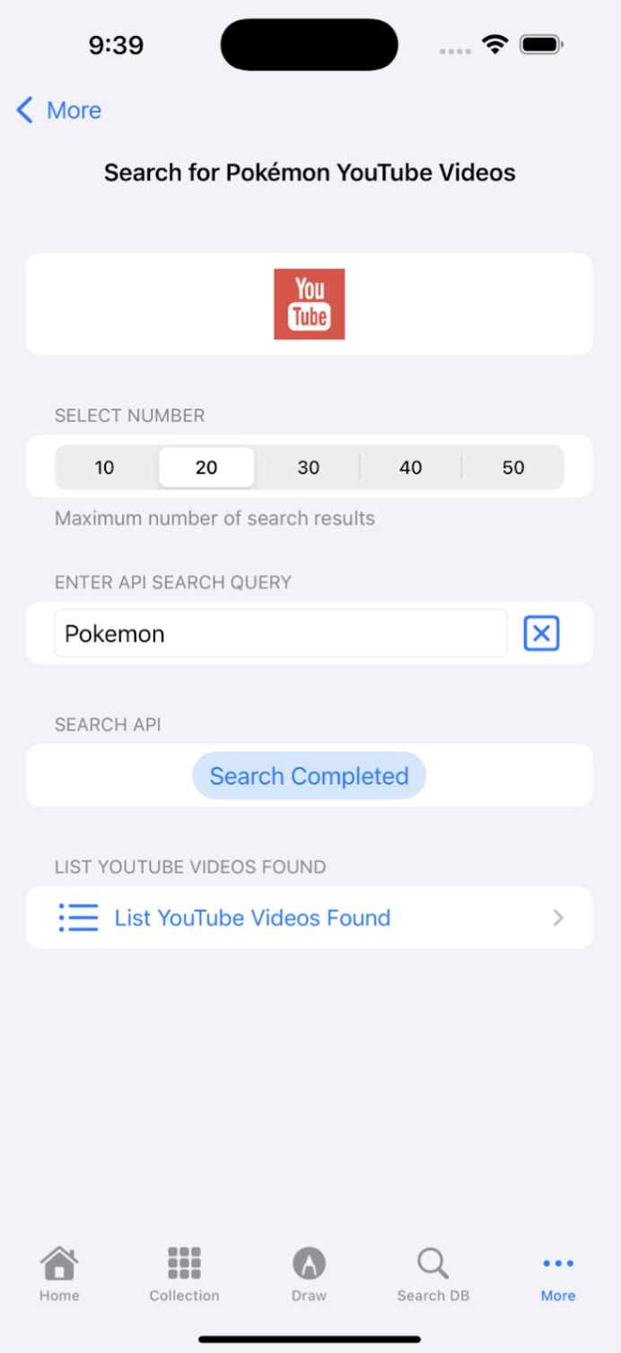 PokéCollector Search Videos